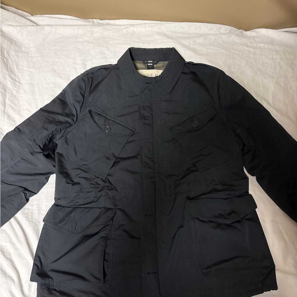 Burberry Men's Black Military Jacket